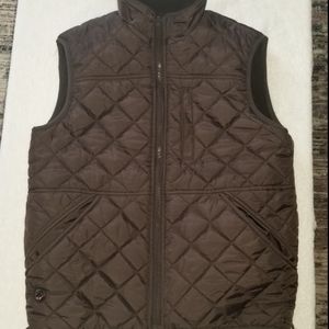 Reversible Quilted Sherpa Vest